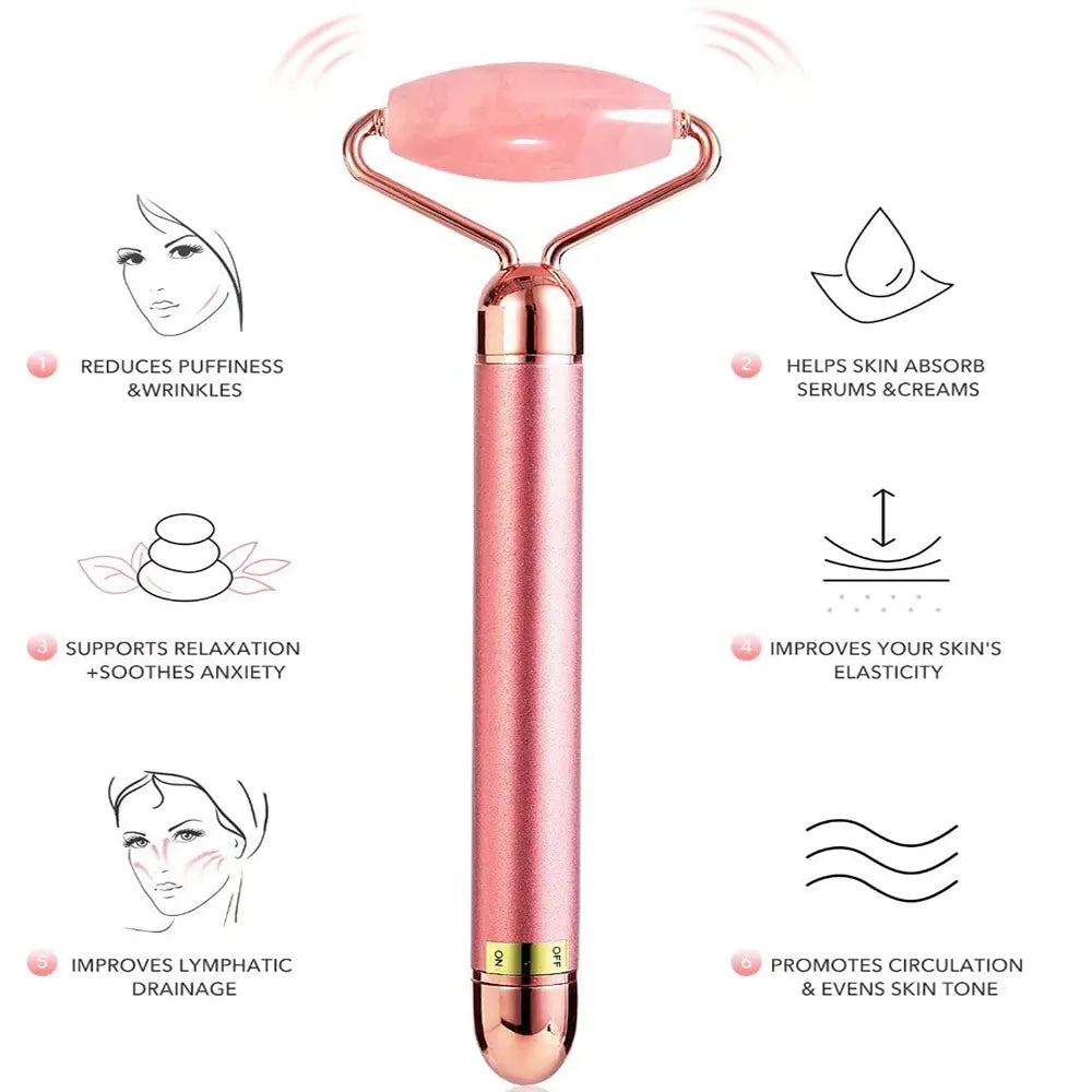 5-in-1 24K Gold Jade Roller Face Lifting Gua Sha